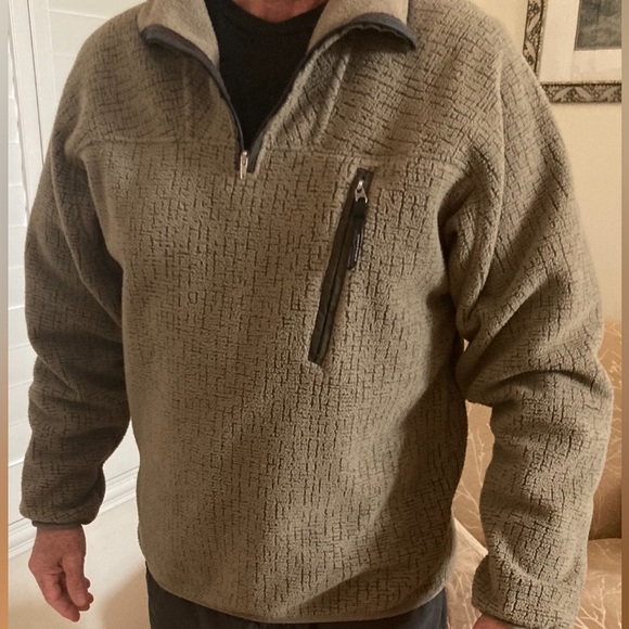 Vintage Patagonia Men’s Synchilla Better Sweater® 1/4 Zip light brown size M - Picture 2 of 6